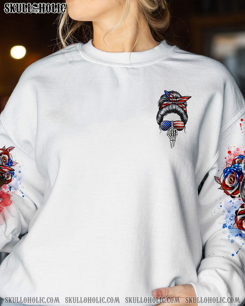 I’M A B DON’T TRY ME AMERICAN MESSY BUN ALL OVER PRINT – TLNO3101231