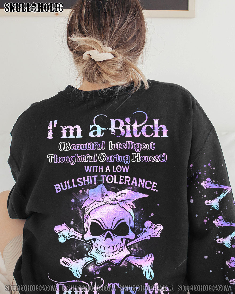 I’M A B DON’T TRY ME HOLO ALL OVER PRINT – YHHN0202232