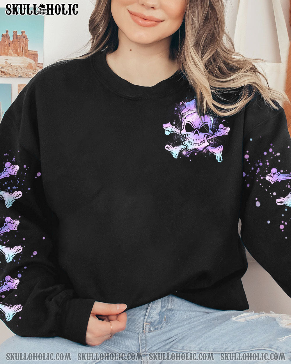 I’M A B DON’T TRY ME HOLO ALL OVER PRINT – YHHN0202232