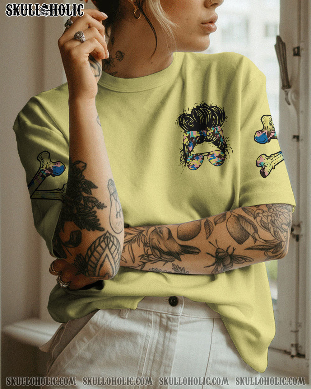 I’M A B DON’T TRY ME MESSY BUN ALL OVER PRINT – TLTR2402233