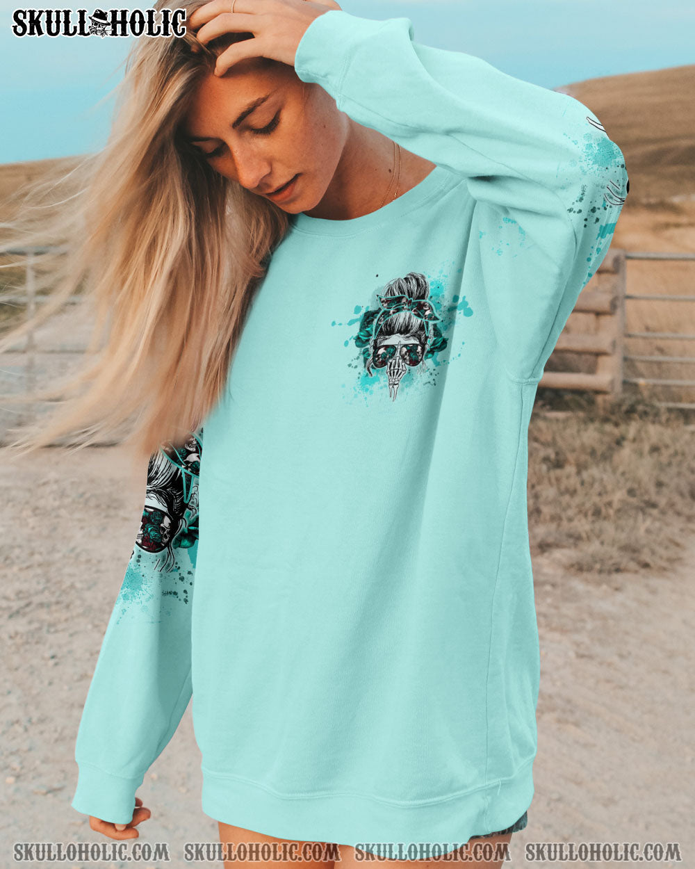 I’M A B DON’T TRY ME MESSY BUN ROSE ALL OVER PRINT – TLTW0404233