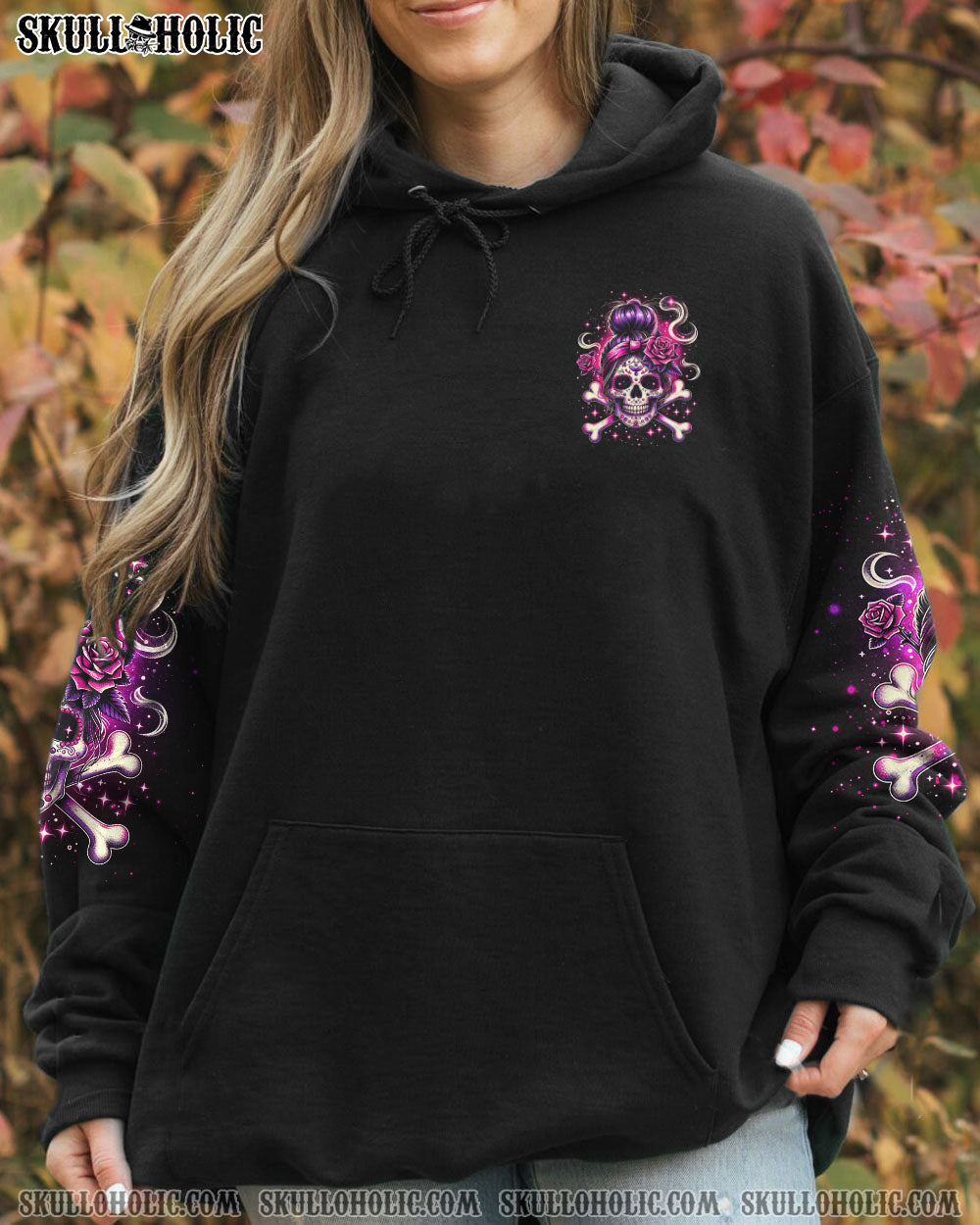 I’M A B DON’T TRY ME ROSE MESSY BUN ALL OVER PRINT – TLNO0211231