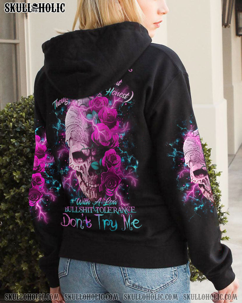 I’M A B DON’T TRY ME SKULL ROSE ALL OVER PRINT – TLTR0803231