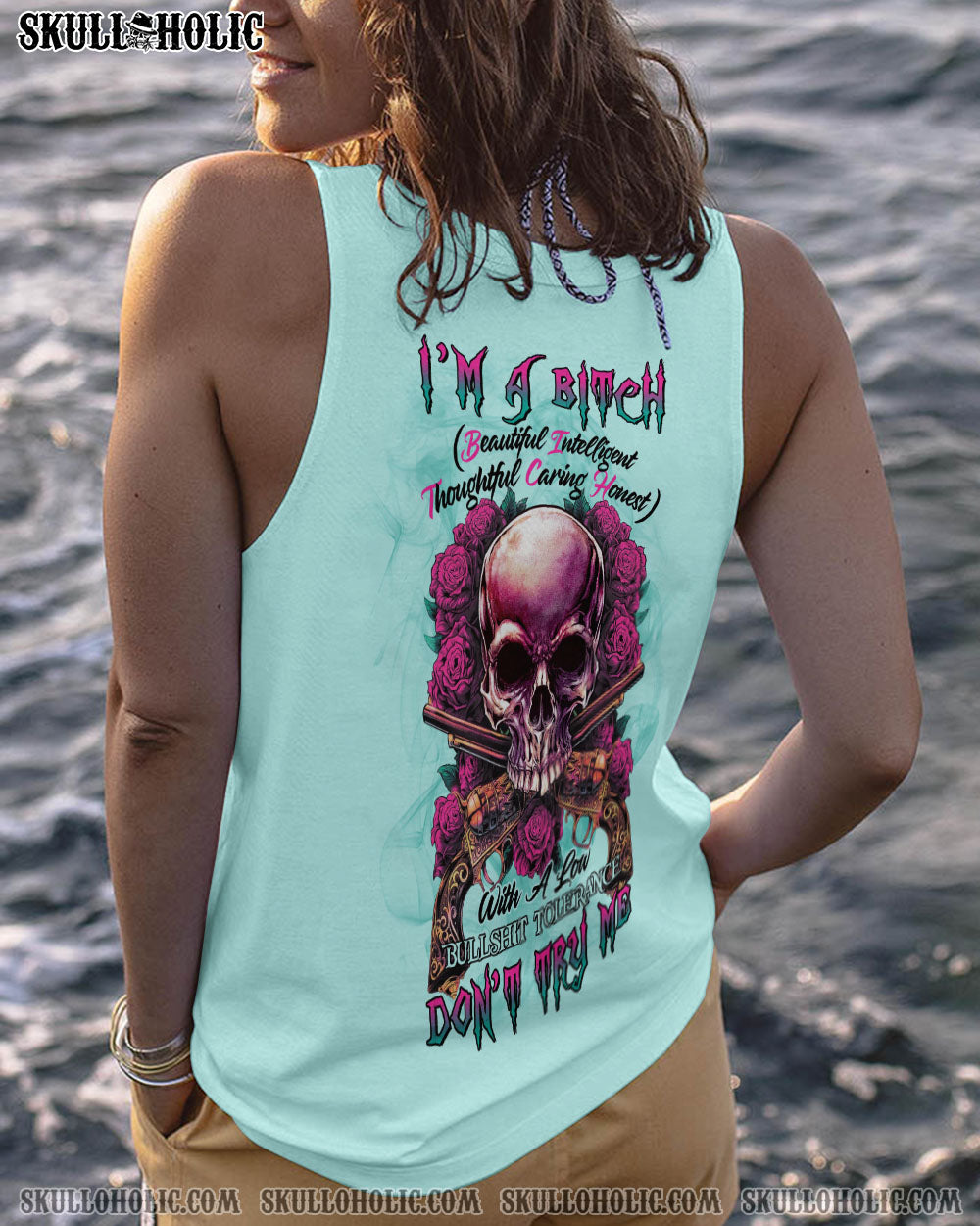 I’M A B DON’T TRY ME SKULL ROSES G ALL OVER PRINT – TLTR0603234