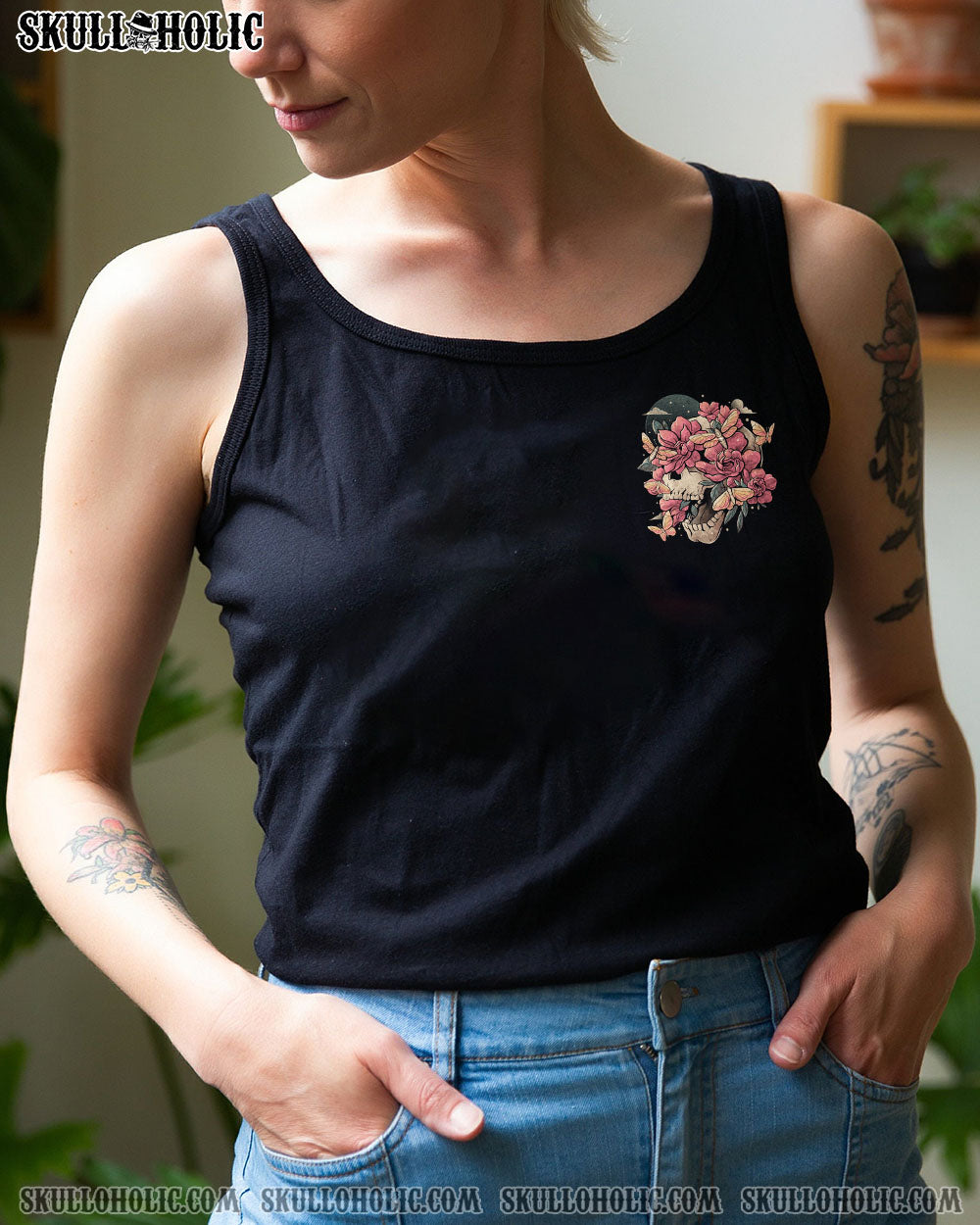 I’M A B FLOWER SKULL ALL OVER PRINT – TLTW2812221