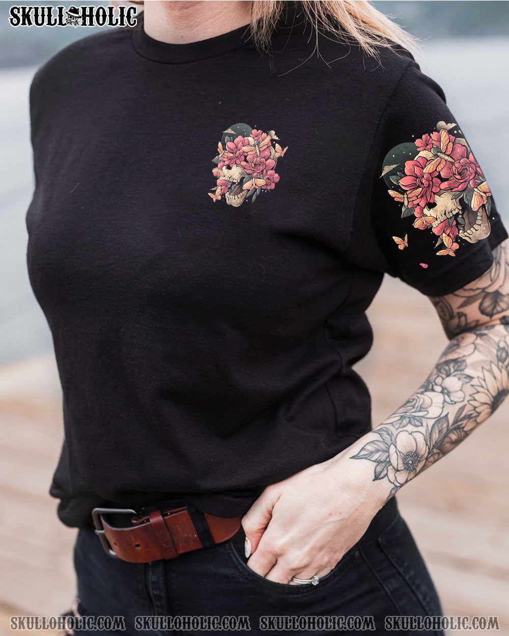 I’M A B FLOWER SKULL ALL OVER PRINT – TLTW2812221