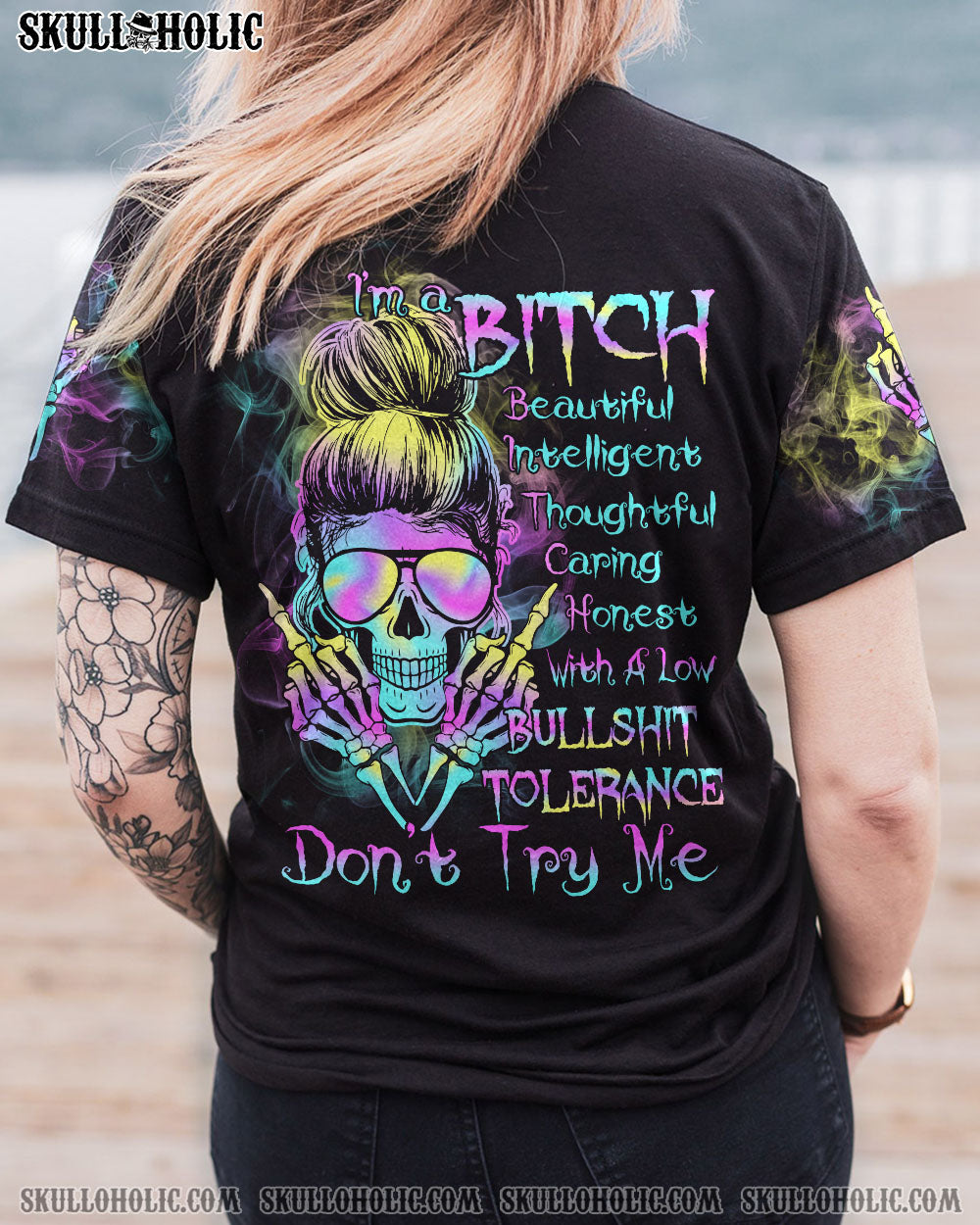 I’M A B HOLOGRAM MESSY BUN ALL OVER PRINT – TLTR1512221
