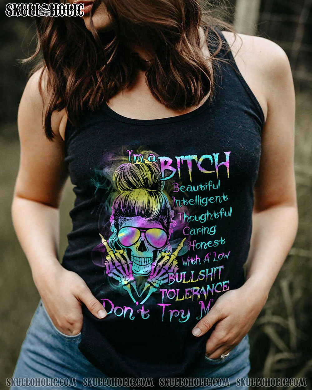I’M A B HOLOGRAM MESSY BUN ALL OVER PRINT – TLTR1512221