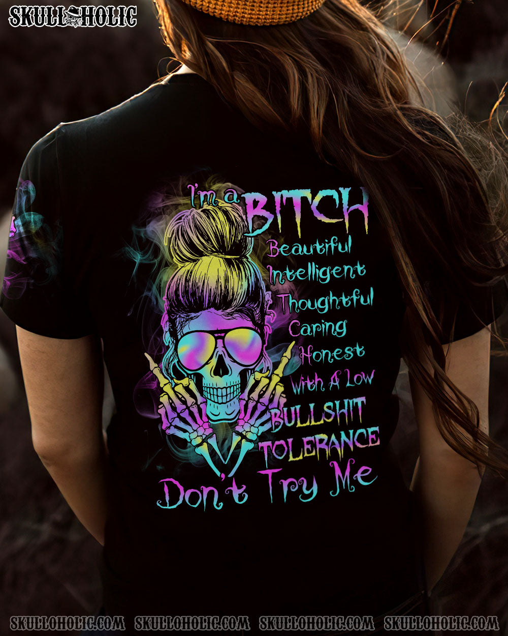I’M A B HOLOGRAM MESSY BUN ALL OVER PRINT – TLTR1512221