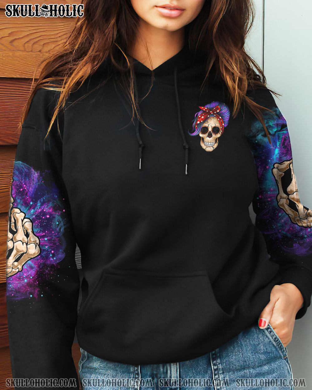 I’M A B PURPLE MESSY BUN ALL OVER PRINT – TLTR1212223