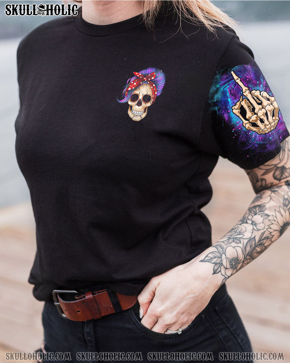 I’M A B PURPLE MESSY BUN ALL OVER PRINT – TLTR1212223