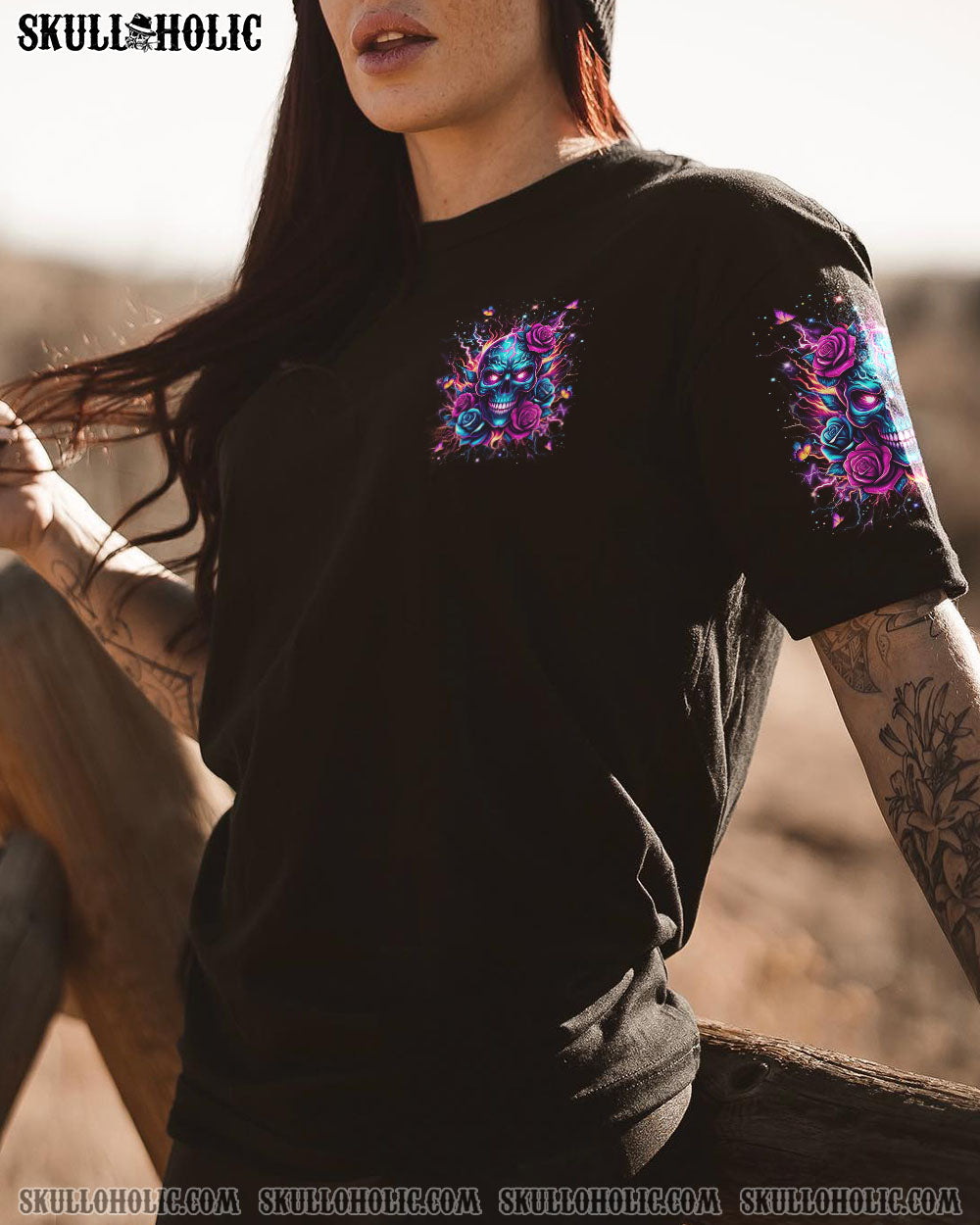 I’M A GOOD PERSON SKULL LADY ALL OVER PRINT – YHLT0502244