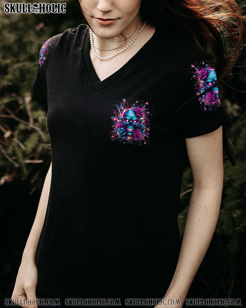 I’M A GOOD PERSON SKULL LADY ALL OVER PRINT – YHLT0502244