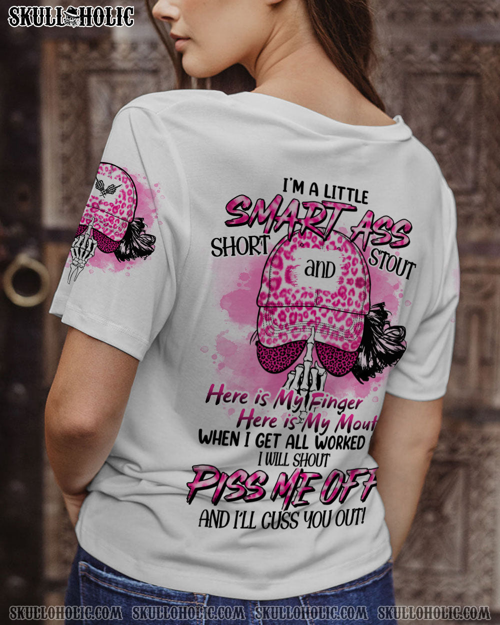 I’M A LITTLE SMART A MESSY BUN AMERICAN ALL OVER PRINT – TLNO1912223