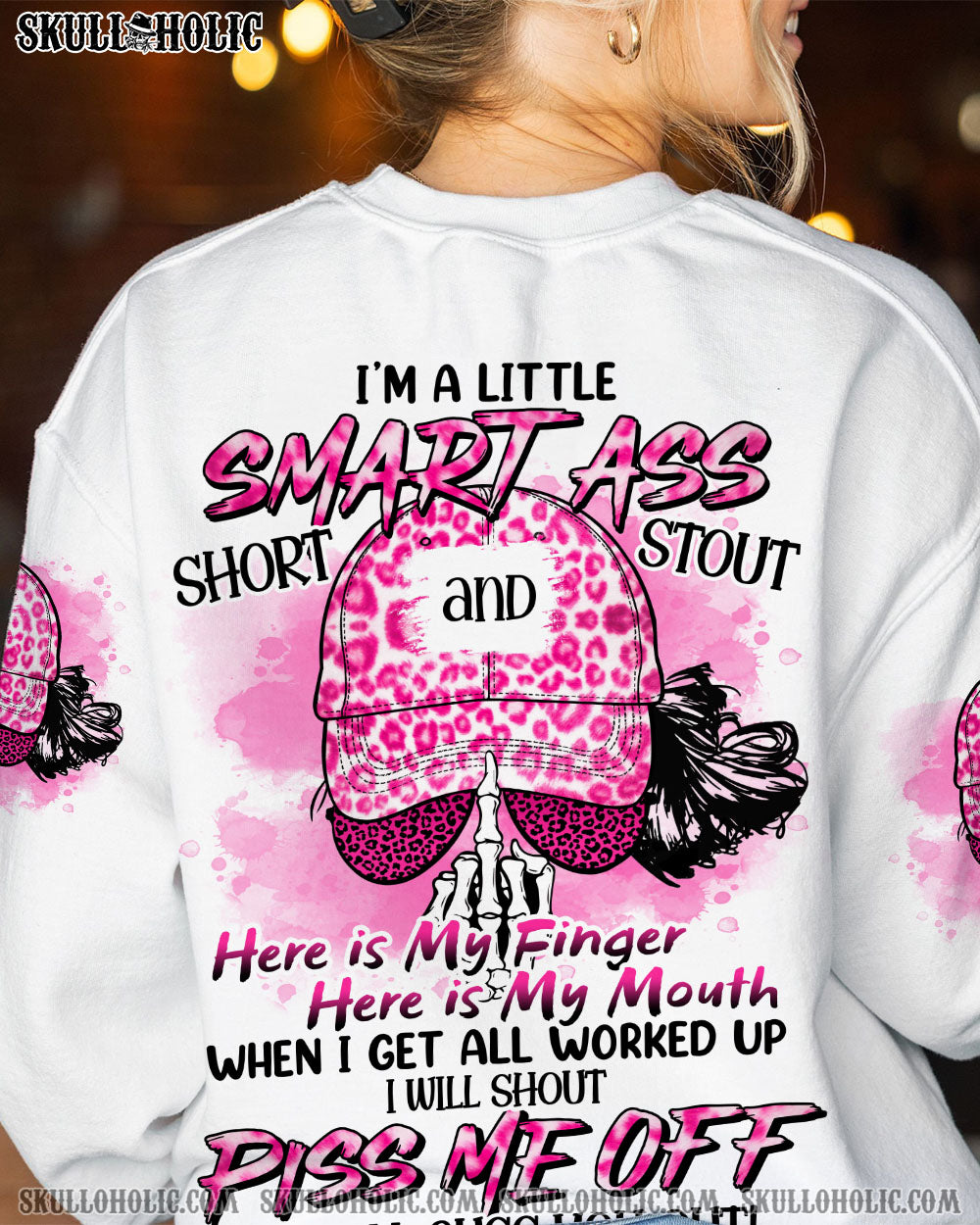 I’M A LITTLE SMART A MESSY BUN AMERICAN ALL OVER PRINT – TLNO1912223