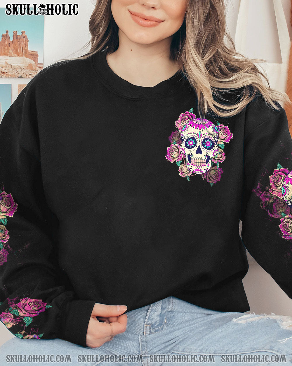 I’M A SWEET GIRL GALAXY SUGAR SKULL ALL OVER PRINT – TLTW2112221