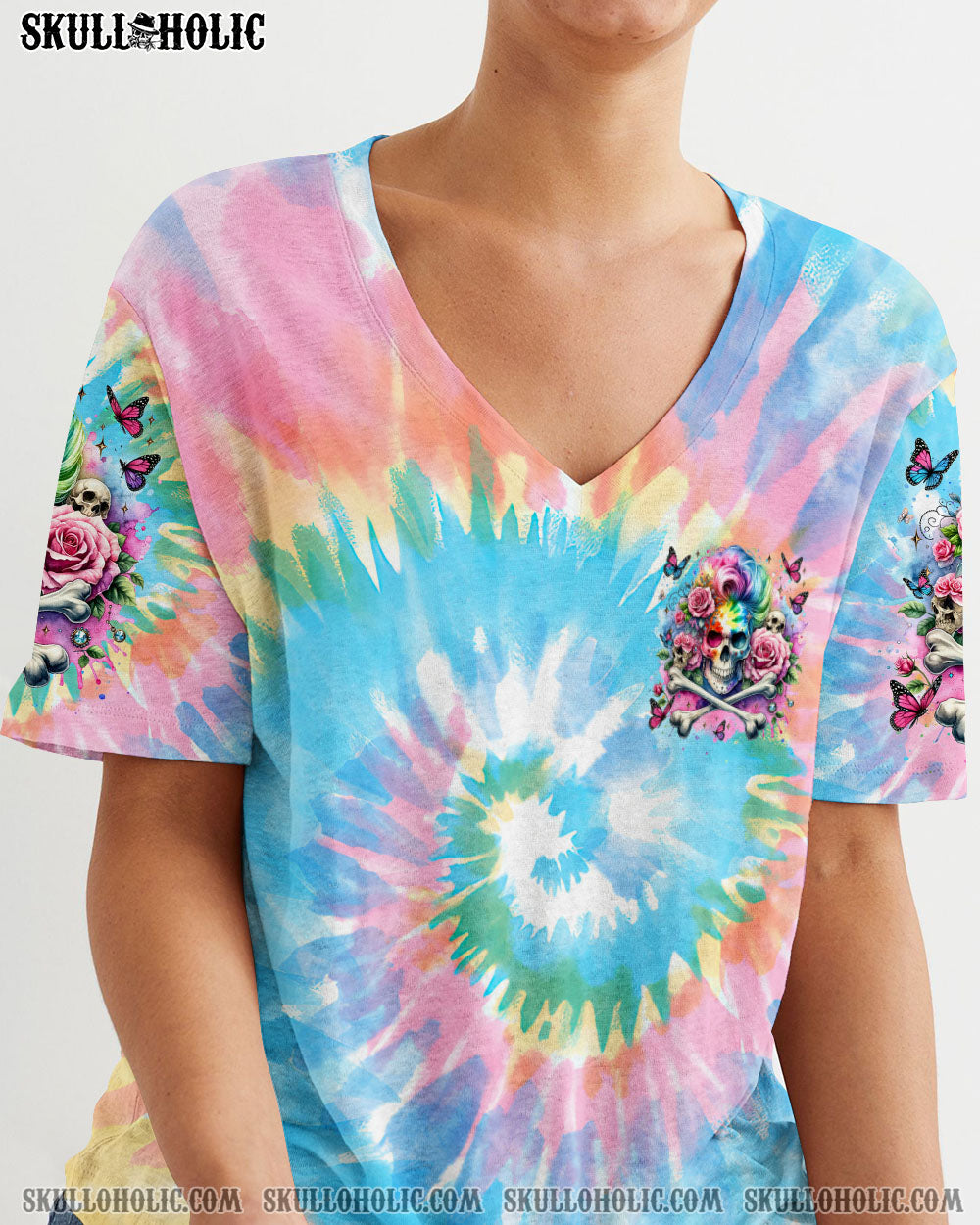 I’M AN OLD WOMAN MESSY BUN SKULL TIE DYE ALL OVER PRINT – TLTR2906241