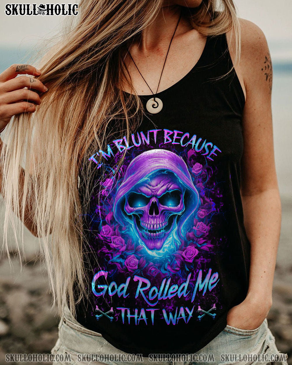 I’M BLUNT BECAUSE GOD ROLLED ME ALL OVER PRINT – YHHG2607234