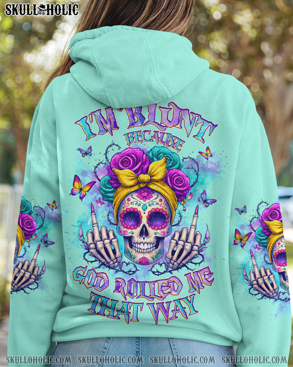 I’M BLUNT BECAUSE GOD ROLLED ME MESSY BUN ALL OVER PRINT – TLNZ2404242