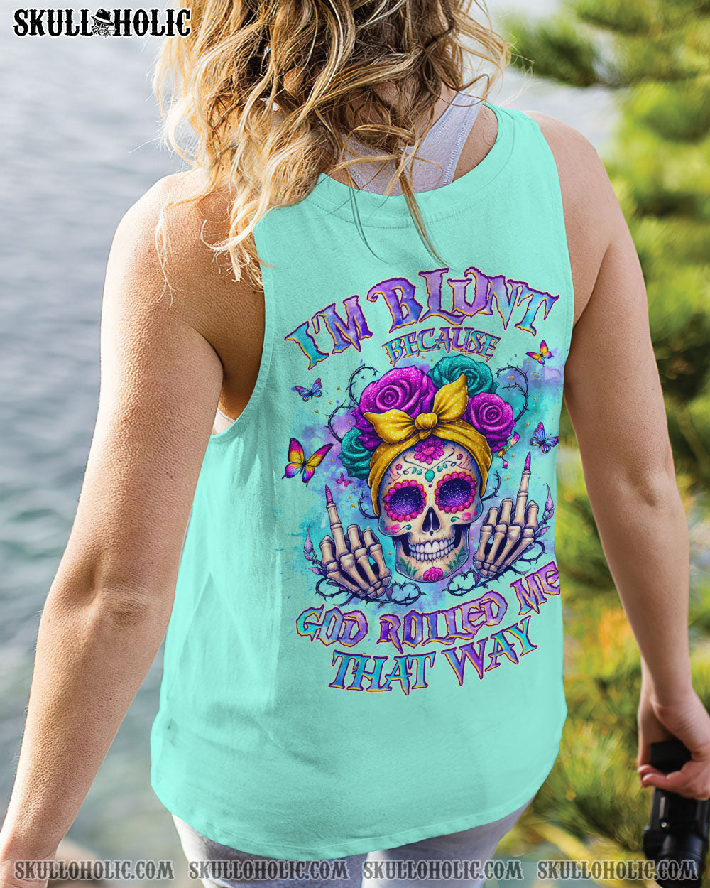 I’M BLUNT BECAUSE GOD ROLLED ME MESSY BUN ALL OVER PRINT – TLNZ2404242