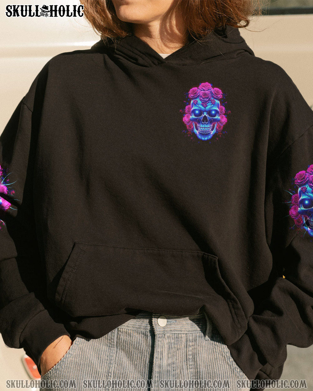 I’M BLUNT BECAUSE GOD ROLLED ME ROSE SKULL ALL OVER PRINT – TLNZ0507233