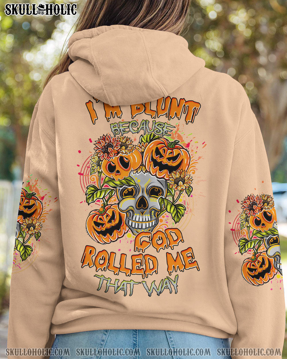 I’M BLUNT BECAUSE GOD ROLLED ME SKULL HALLOWEEN ALL OVER PRINT – TLNZ1108231