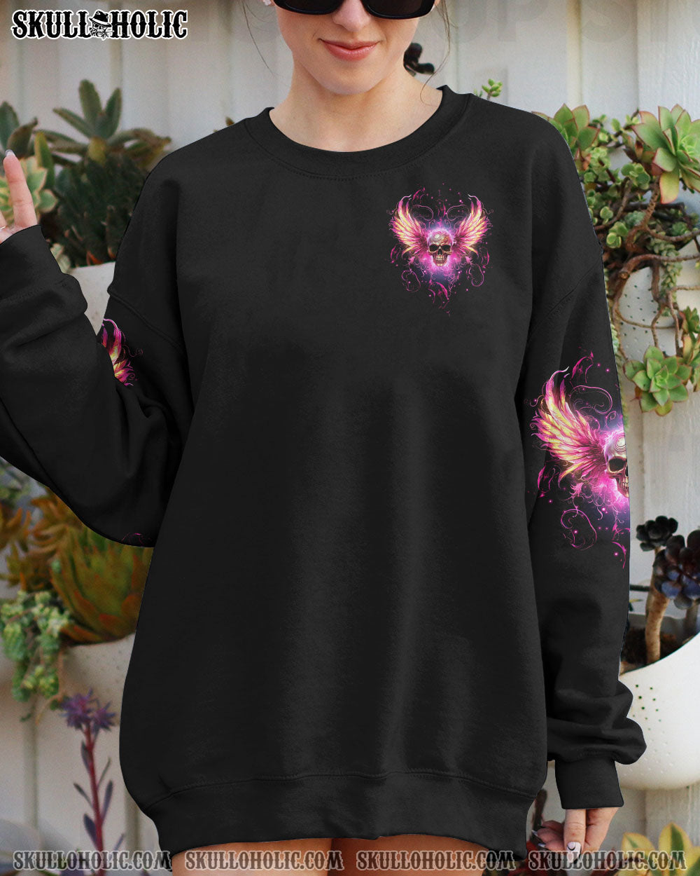 I’M BLUNT BECAUSE GOD ROLLED ME SKULL WINGS ALL OVER PRINT – TLTW0410232