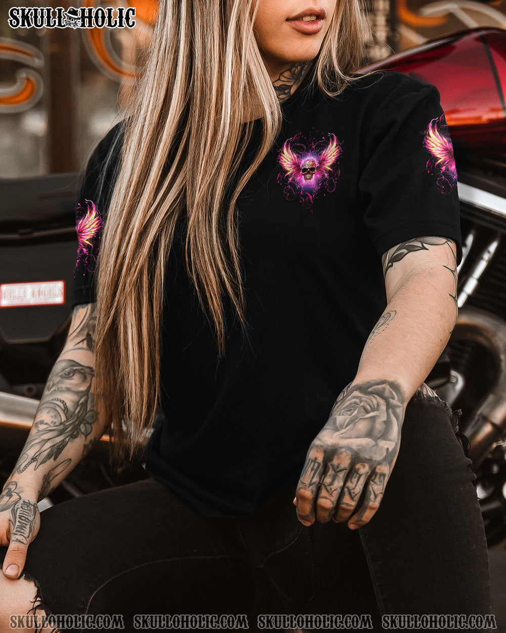 I’M BLUNT BECAUSE GOD ROLLED ME SKULL WINGS ALL OVER PRINT – TLTW0410232