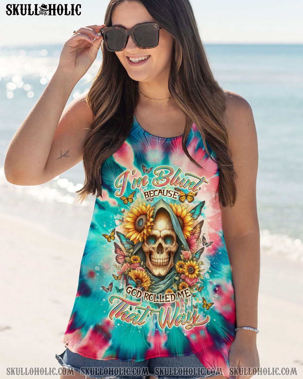 I’M BLUNT BECAUSE GOD ROLLED ME TIE DYE ALL OVER PRINT – TLNO2501242