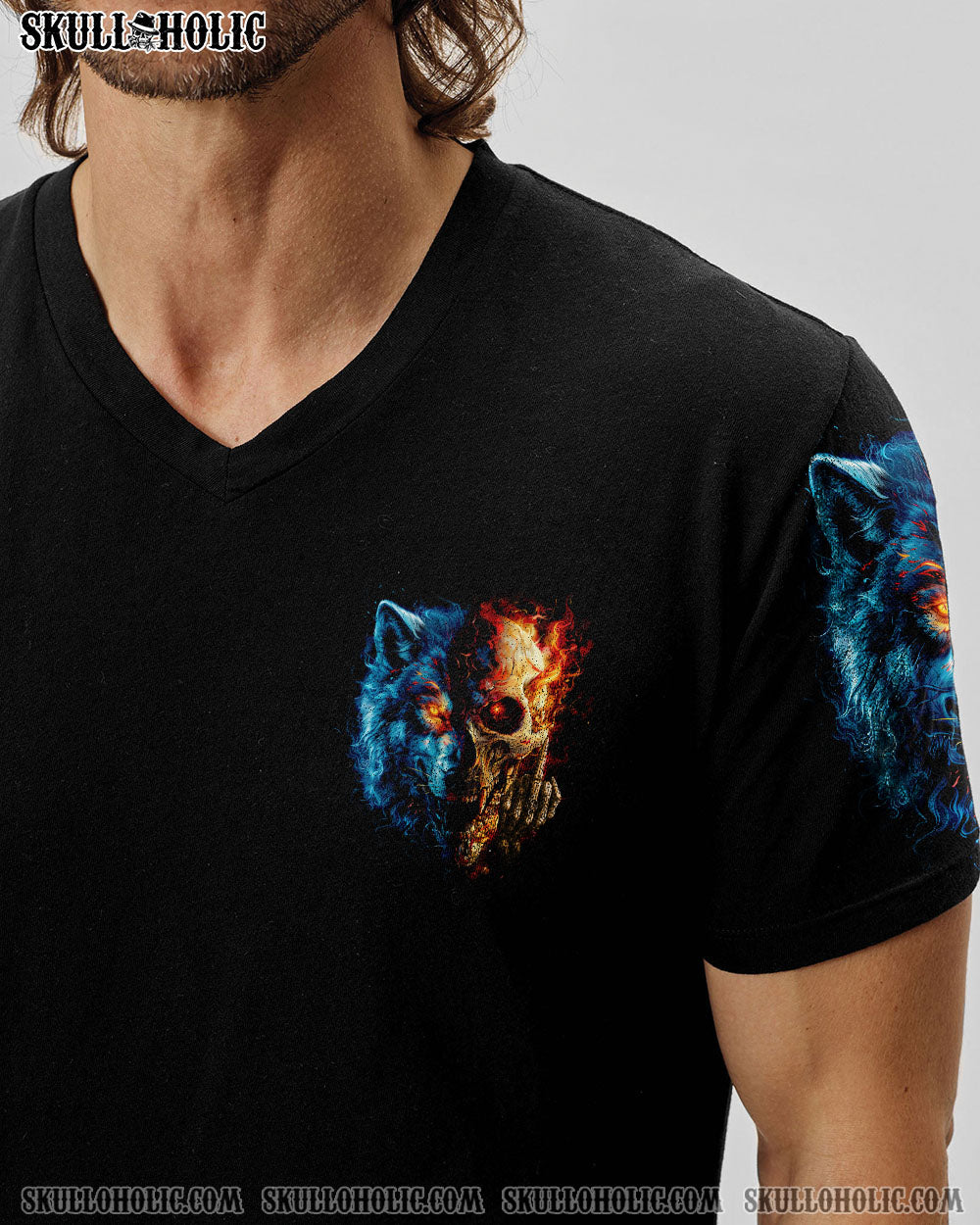 I’M FAR FROM PERFECT I’M JUST REAL WOLF SKULL ALL OVER PRINT – TYTD1604243