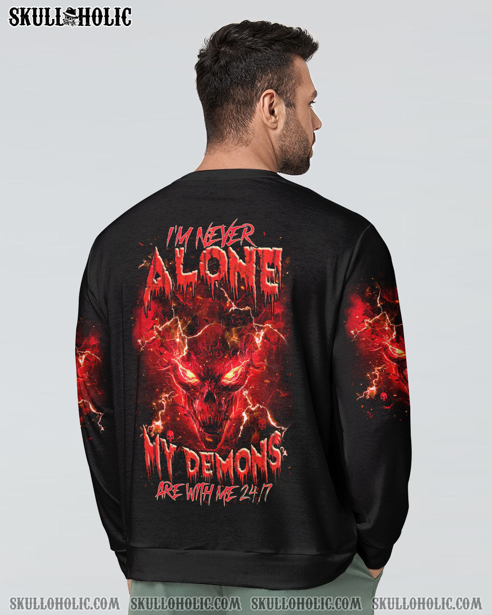I’M NEVER ALONE DEMON SKULL ALL OVER PRINT – TLNZ0204244