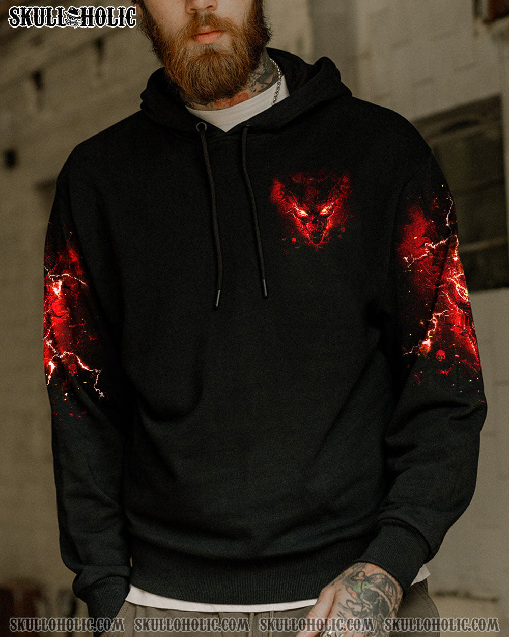 I’M NEVER ALONE DEMON SKULL ALL OVER PRINT – TLNZ0204244