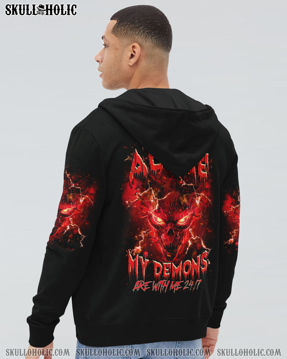 I’M NEVER ALONE DEMON SKULL ALL OVER PRINT – TLNZ0204244