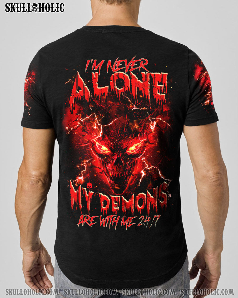 I’M NEVER ALONE DEMON SKULL ALL OVER PRINT – TLNZ0204244
