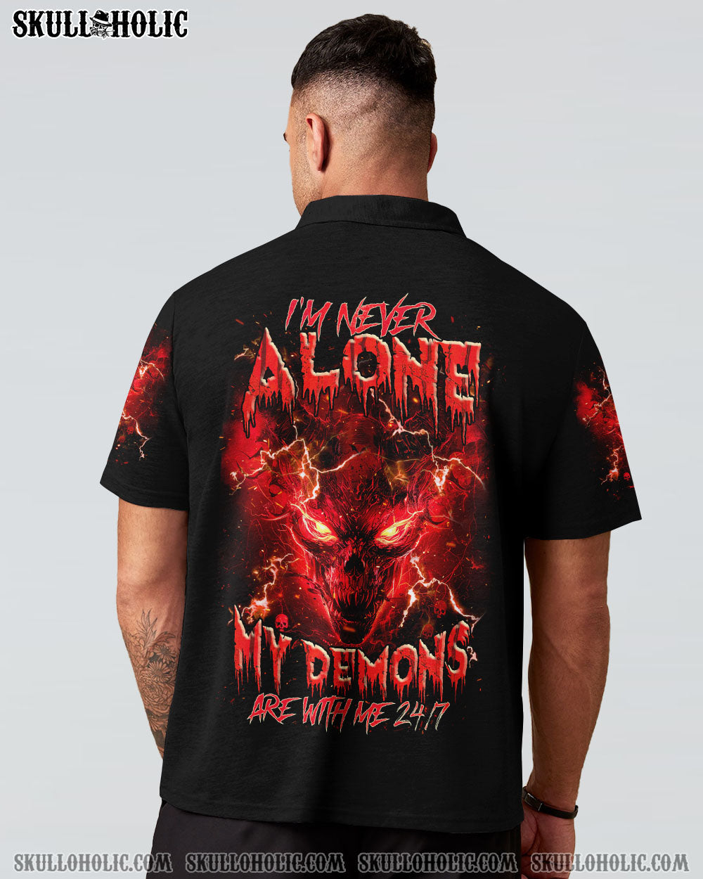 I’M NEVER ALONE DEMON SKULL ALL OVER PRINT – TLNZ0204244