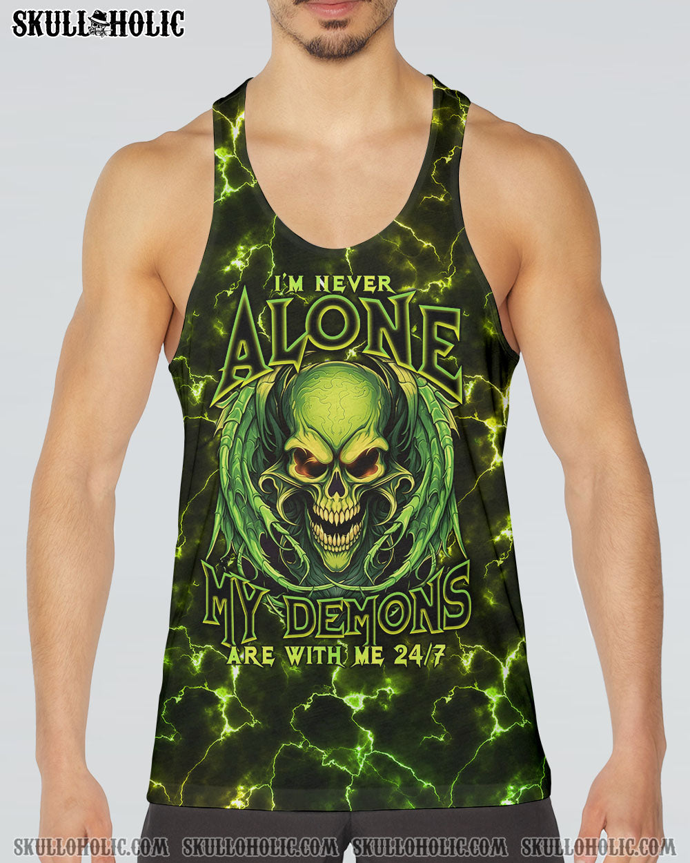 I’M NEVER ALONE MAD SKULL WINGS ALL OVER PRINT – TLNO1406233