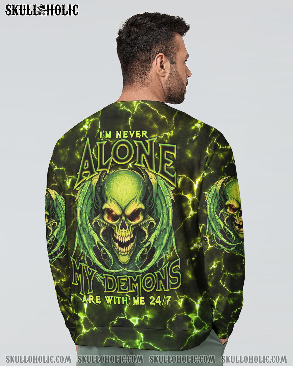 I’M NEVER ALONE MAD SKULL WINGS ALL OVER PRINT – TLNO1406233