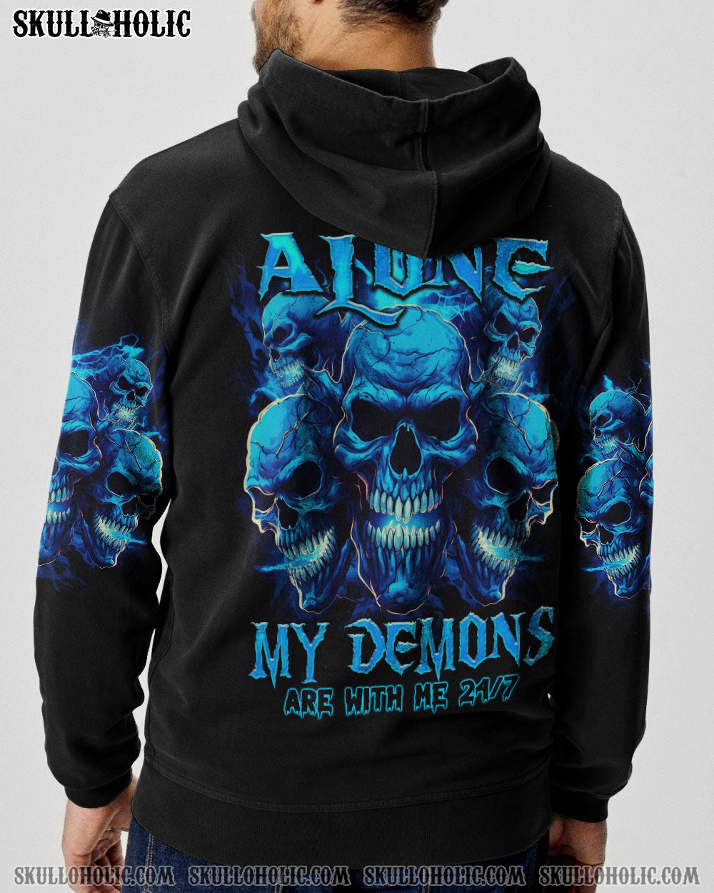 I’M NEVER ALONE MADLY SKULL ALL OVER PRINT – TLNO1206234