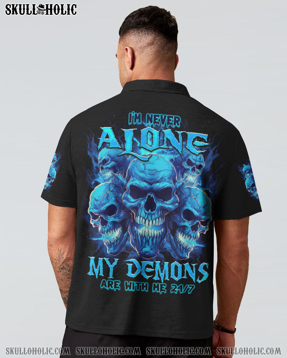 I’M NEVER ALONE MADLY SKULL ALL OVER PRINT – TLNO1206234