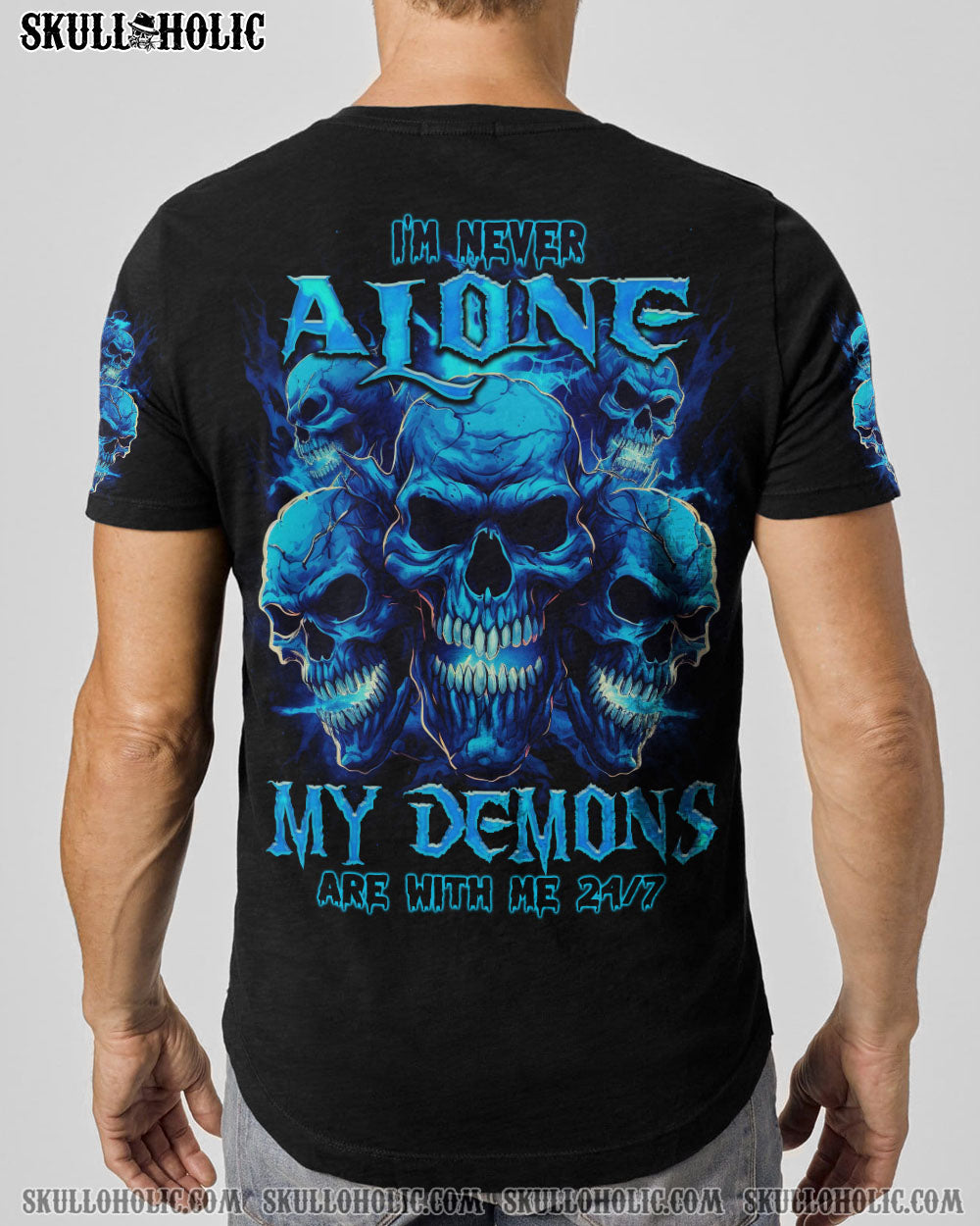 I’M NEVER ALONE MADLY SKULL ALL OVER PRINT – TLNO1206234