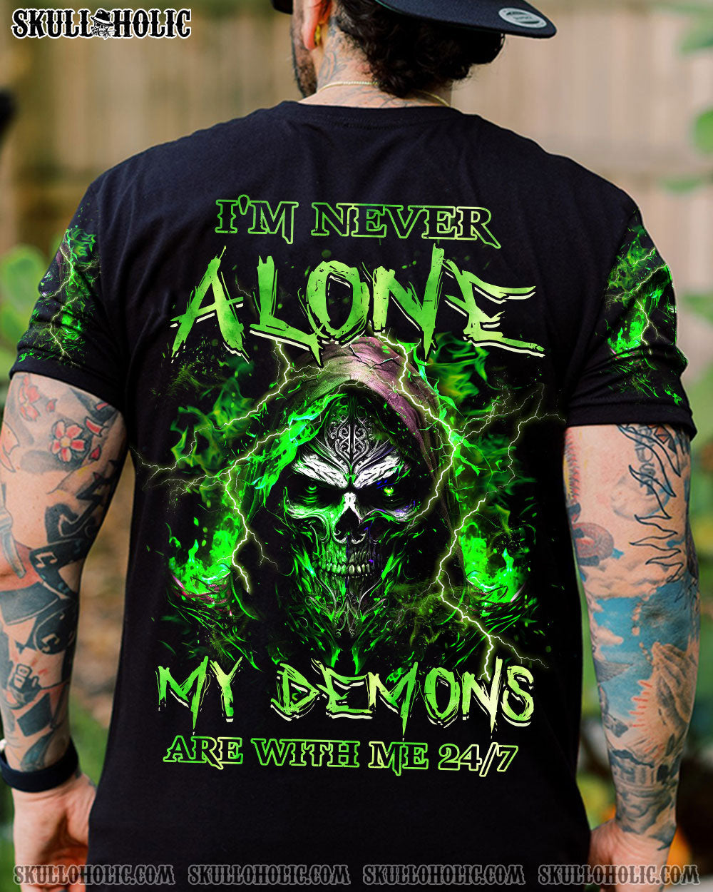 I'M NEVER ALONE MY DEMONS ARE WITH ME 24/7 ALL OVER PRINT - YHHN2802231