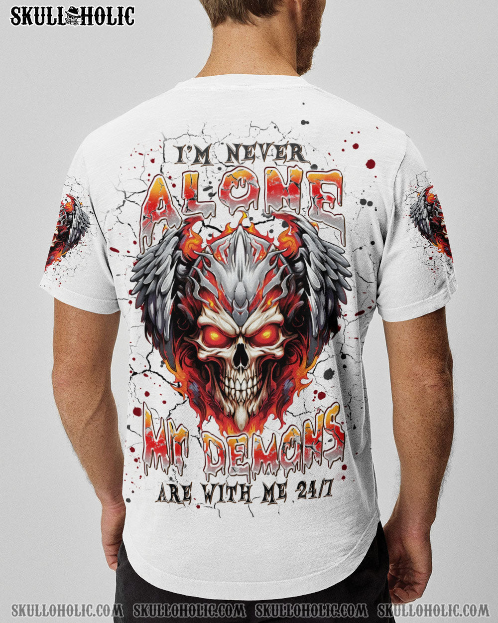 I’M NEVER ALONE SKULL DEMON ALL OVER PRINT – TLPQ2407244