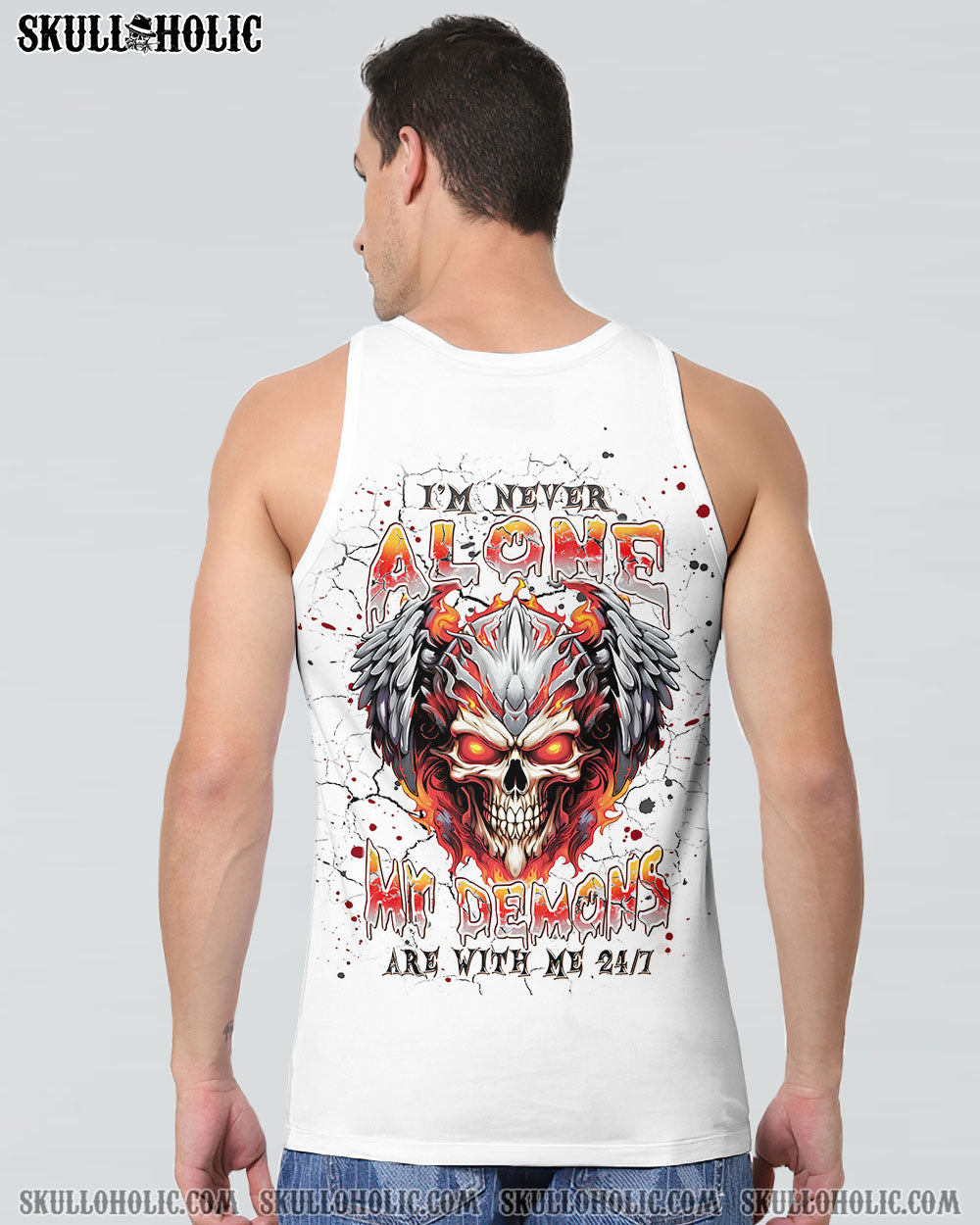 I’M NEVER ALONE SKULL DEMON ALL OVER PRINT – TLPQ2407244