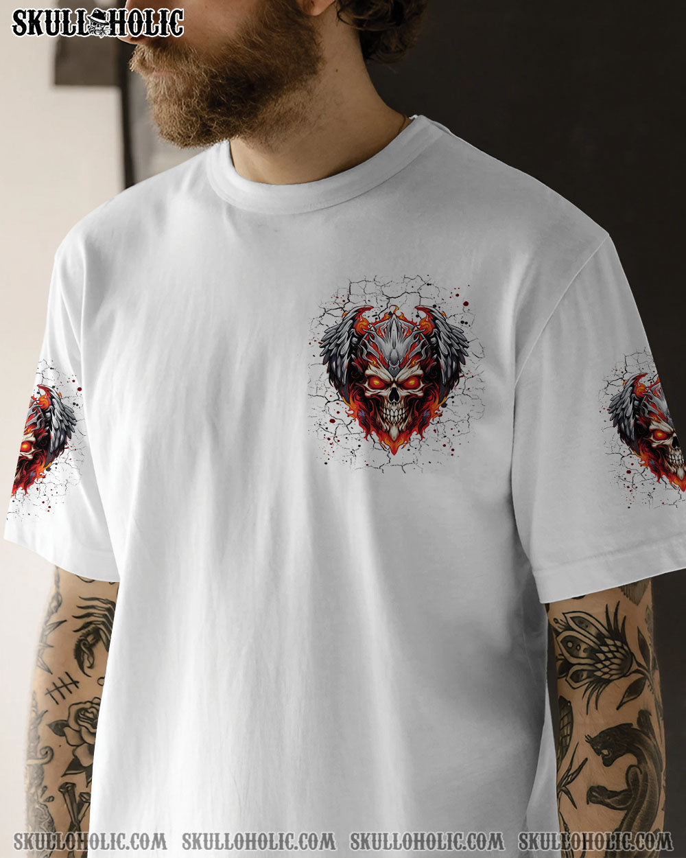 I’M NEVER ALONE SKULL DEMON ALL OVER PRINT – TLPQ2407244