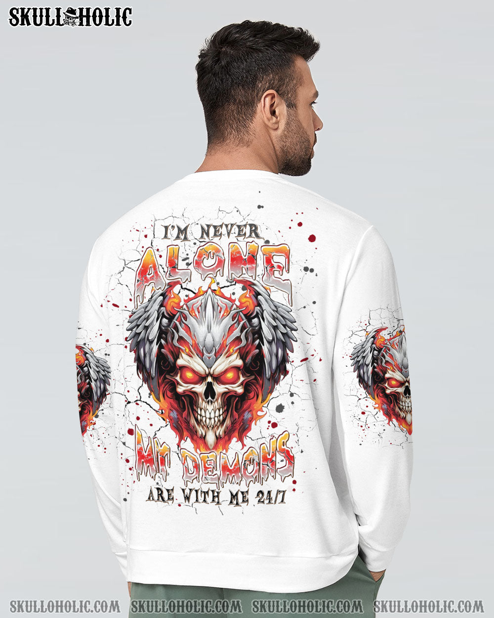 I’M NEVER ALONE SKULL DEMON ALL OVER PRINT – TLPQ2407244