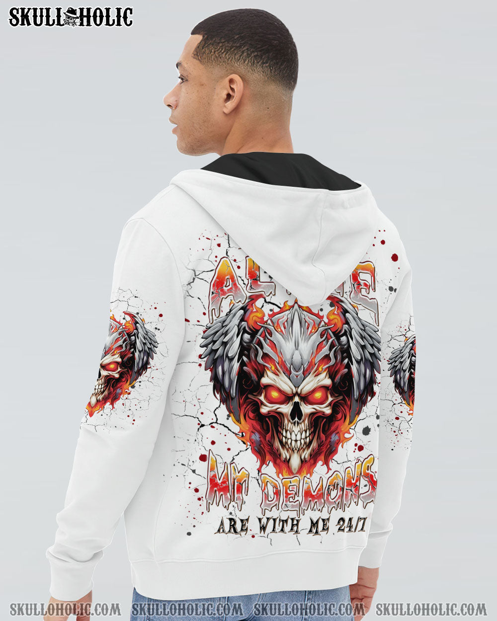 I’M NEVER ALONE SKULL DEMON ALL OVER PRINT – TLPQ2407244