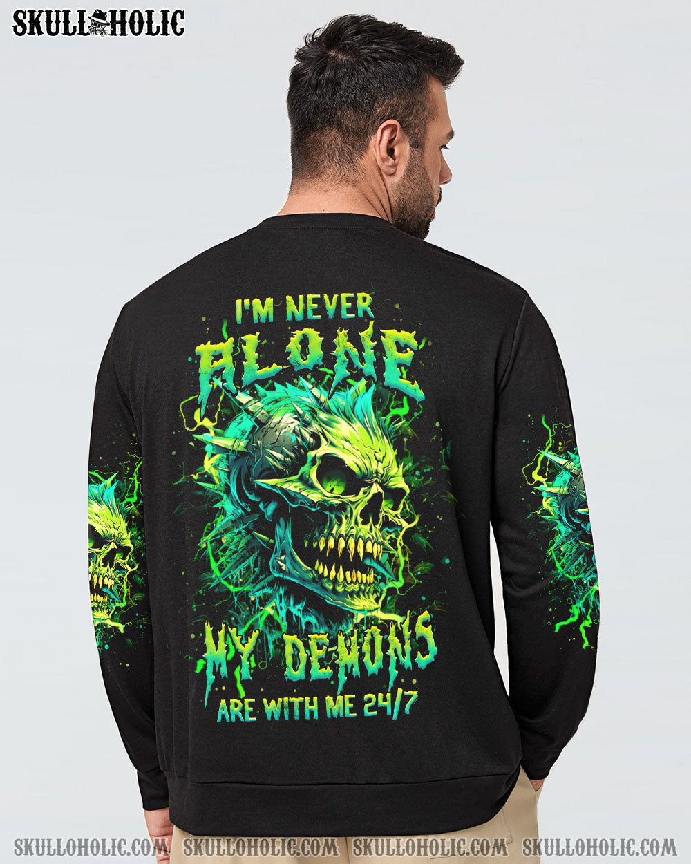 I’M NEVER ALONE SKULL DEMON ALL OVER PRINT – YHHN1204243