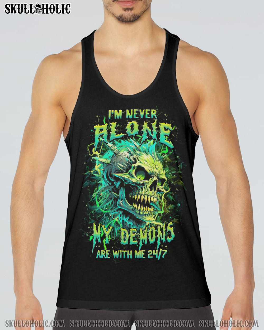 I’M NEVER ALONE SKULL DEMON ALL OVER PRINT – YHHN1204243