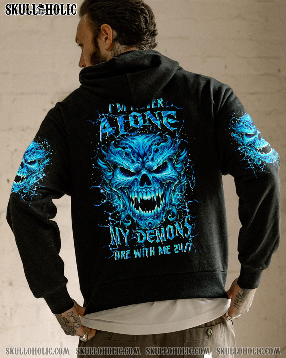 I’M NEVER ALONE SKULL DEMON ALL OVER PRINT – YHLN0405241