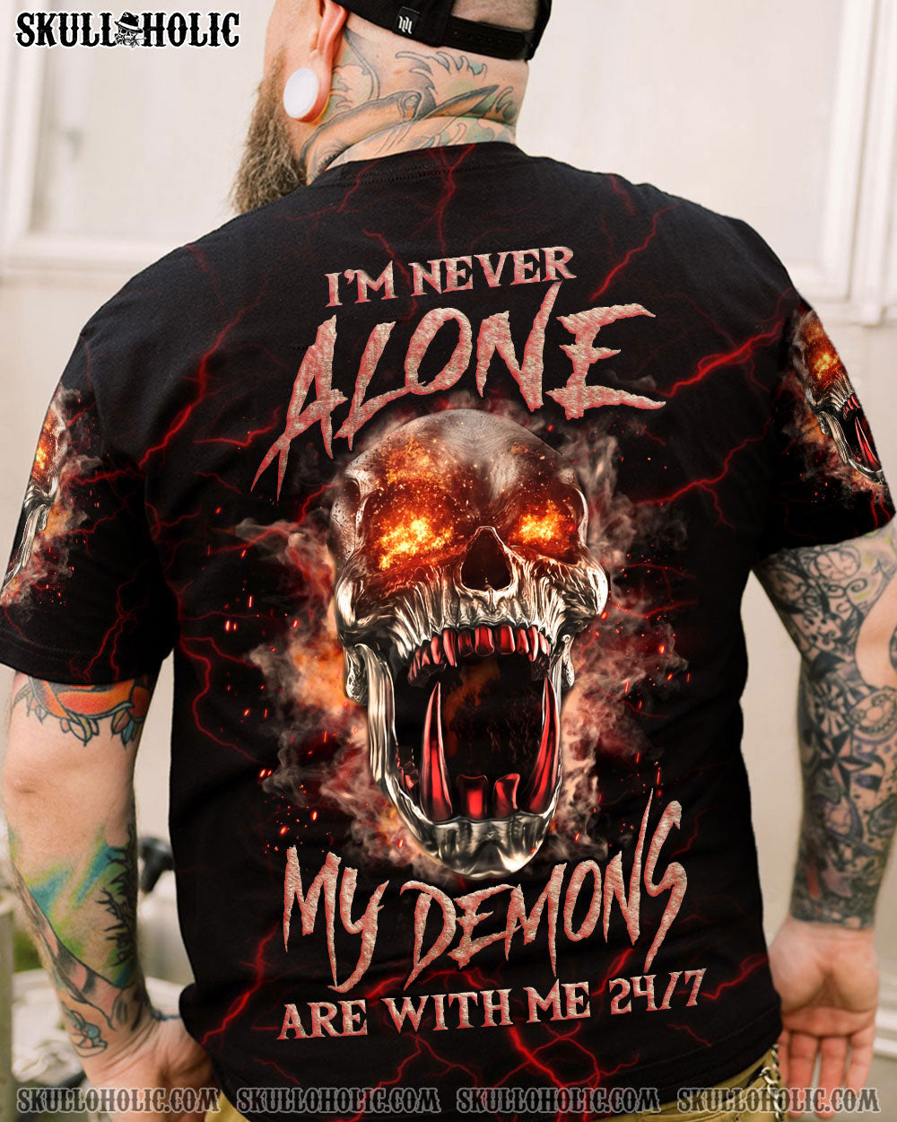 I’M NEVER ALONE SKULL DEMON ALL OVER PRINT – YHLN1406233